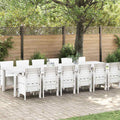 vidaXL Garten Essgruppe 13 pcs Anthrazit Polt Rattan
