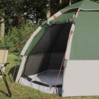 vidaXL Schnellmontagezelt mit Regenhaube für 4 Personen mit Dach Grün