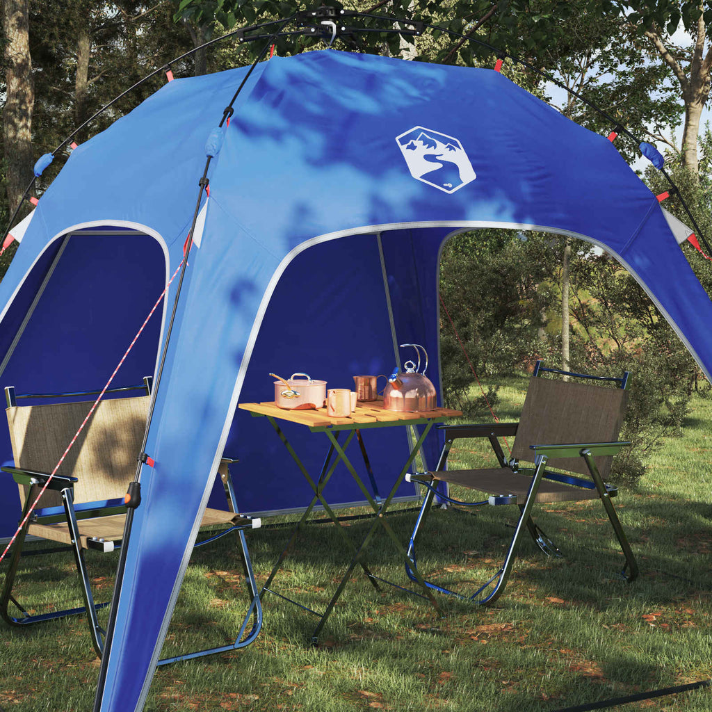 vidaXL Sofortzelt für 4 Personen mit Schnellverschluss Azure Blau