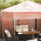 vidaXL Ersatzbezug für Pavillon Transparent 300 x 300 x 26 cm PVC