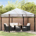 vidaXL Ersatzbezug für Pavillon Transparent 300 x 300 x 26 cm PVC