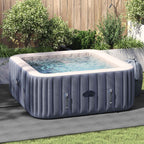 vidaXL Bodenfolie für Pools Hellgrau 274 x 274 x 0,1 cm Vliesstoff