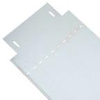 vidaXL Rasenkanten 5 pcs Silber 100 x 25 x 0,07 cm Verzinkter Stahl
