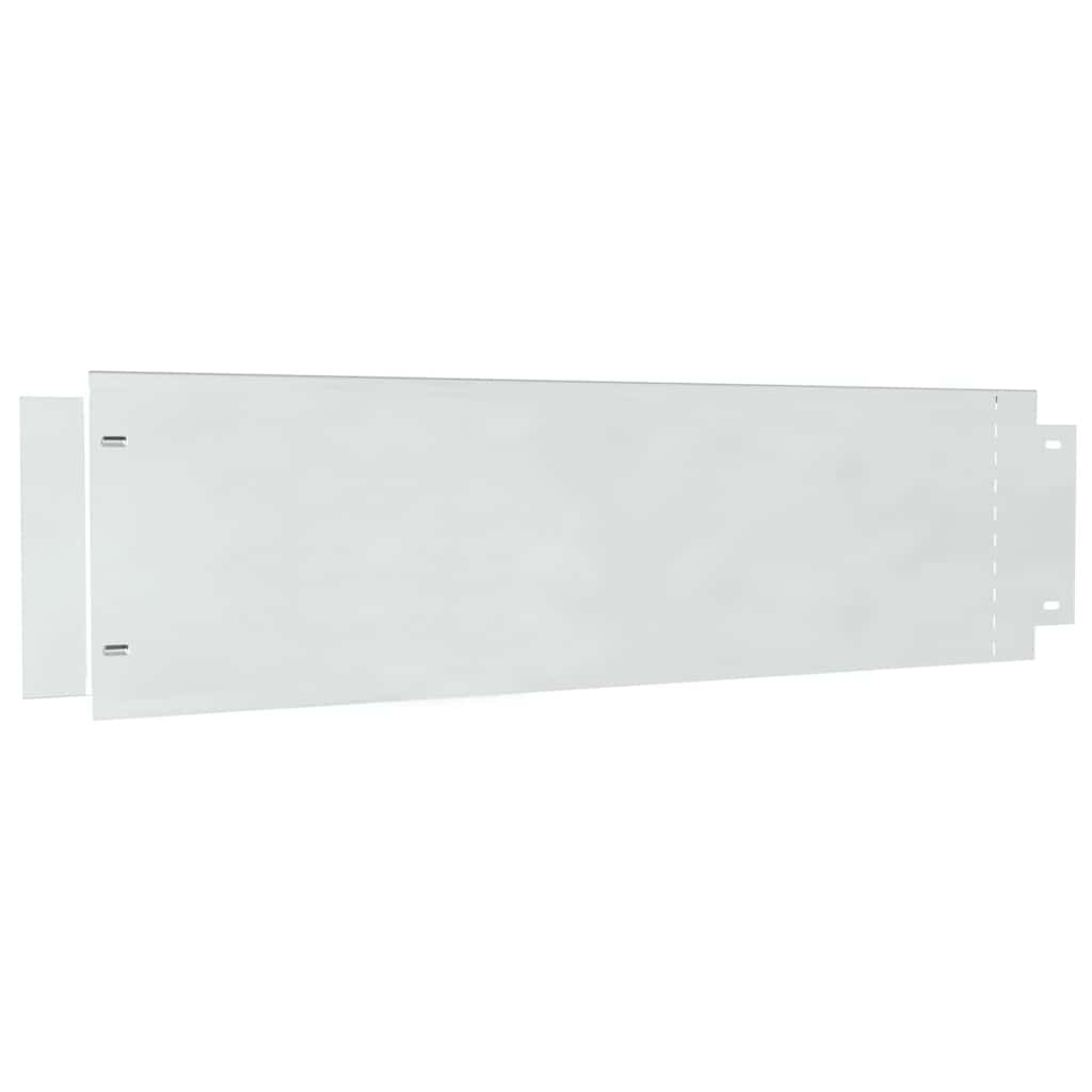 vidaXL Rasenkanten 5 pcs Silber 100 x 25 x 0,07 cm Verzinkter Stahl