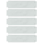 vidaXL Rasenkanten 5 pcs Silber 100 x 25 x 0,07 cm Verzinkter Stahl