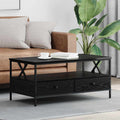vidaXL Couchtisch Schwarze Eiche 100 x 51 x 45 cm Holzwerkstoff