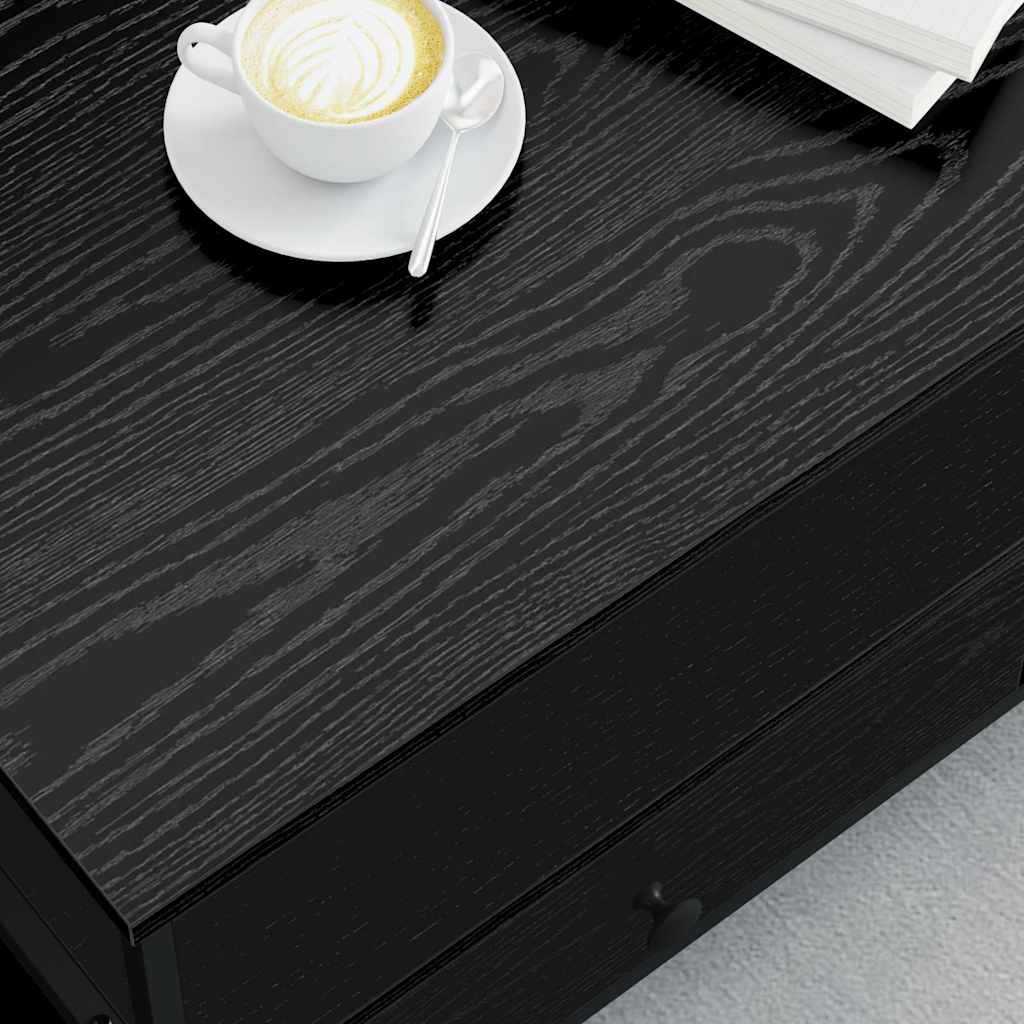 vidaXL Couchtisch Schwarze Eiche 100 x 51 x 45 cm Holzwerkstoff