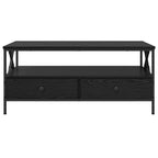 vidaXL Couchtisch Schwarze Eiche 100 x 51 x 45 cm Holzwerkstoff