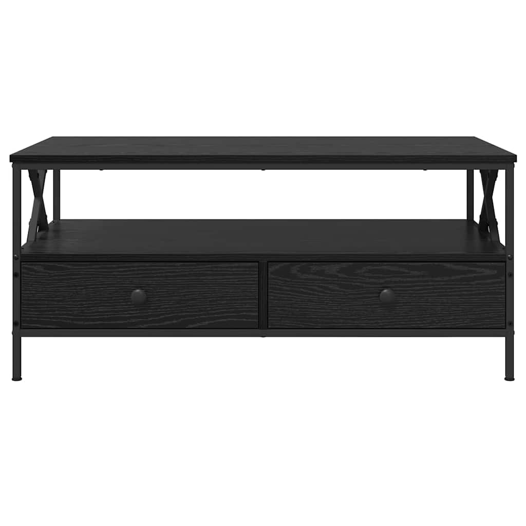 vidaXL Couchtisch Schwarze Eiche 100 x 51 x 45 cm Holzwerkstoff