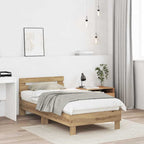 vidaXL Bettrahmen Artisan-Eiche 193 x 95 x 88 cm Holzwerkstoff