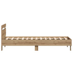 vidaXL Bettrahmen Artisan-Eiche 193 x 95 x 88 cm Holzwerkstoff