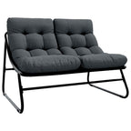 vidaXL Garten Essgruppe 5 pcs Schwarz Stahl