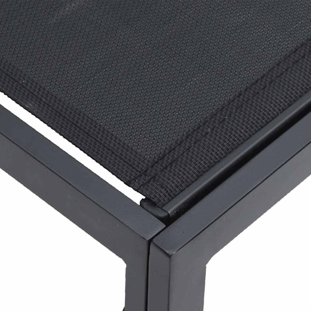 vidaXL Gartensofa-set 12 pcs Schwarz Metall