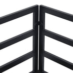 vidaXL Gartensofa-set mit Kissen 7 pcs Schwarz Stahl