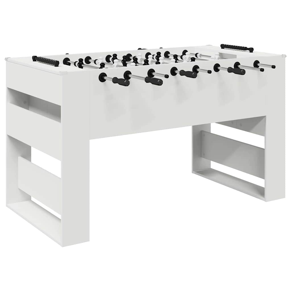 vidaXL Tischfußballtisch Weiß 146,5 x 74 x 85 cm Holzwerkstoff