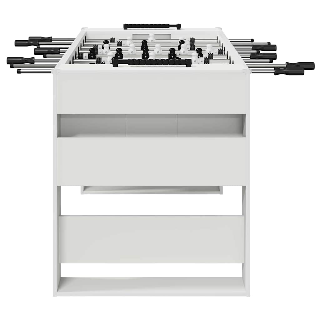 vidaXL Tischfußballtisch Weiß 146,5 x 74 x 85 cm Holzwerkstoff