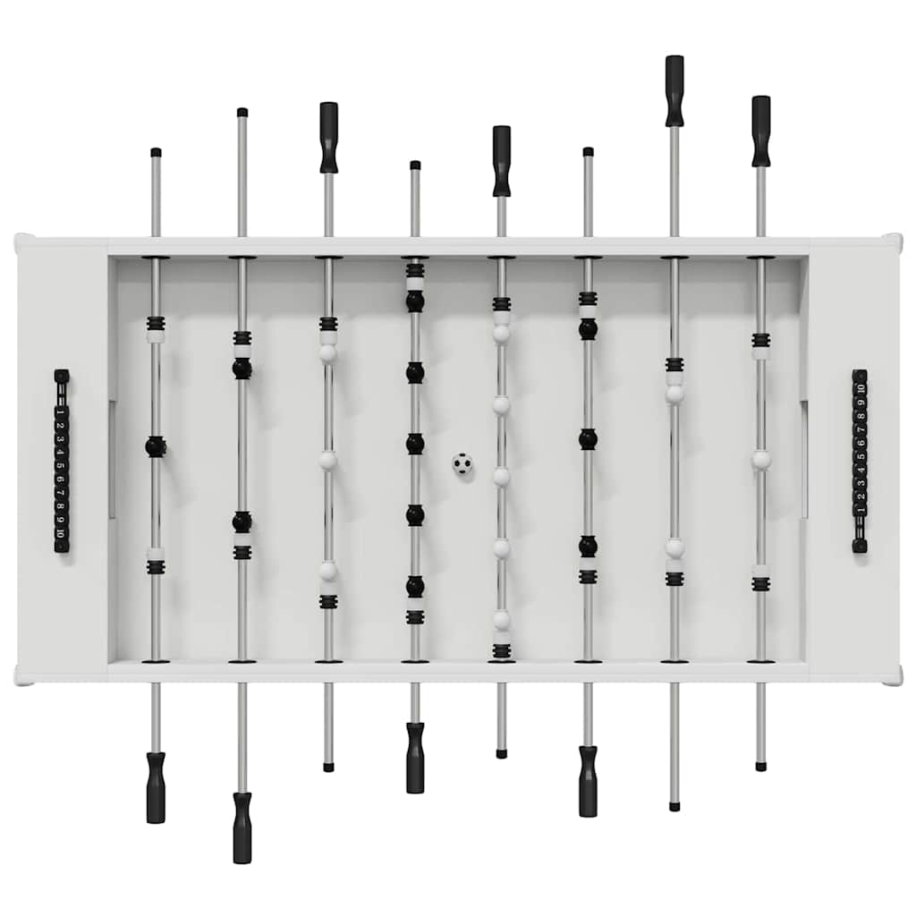 vidaXL Tischfußballtisch Weiß 146,5 x 74 x 85 cm Holzwerkstoff
