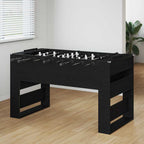 vidaXL Tischfußballtisch Schwarze Eiche 146,5 x 74 x 85 cm