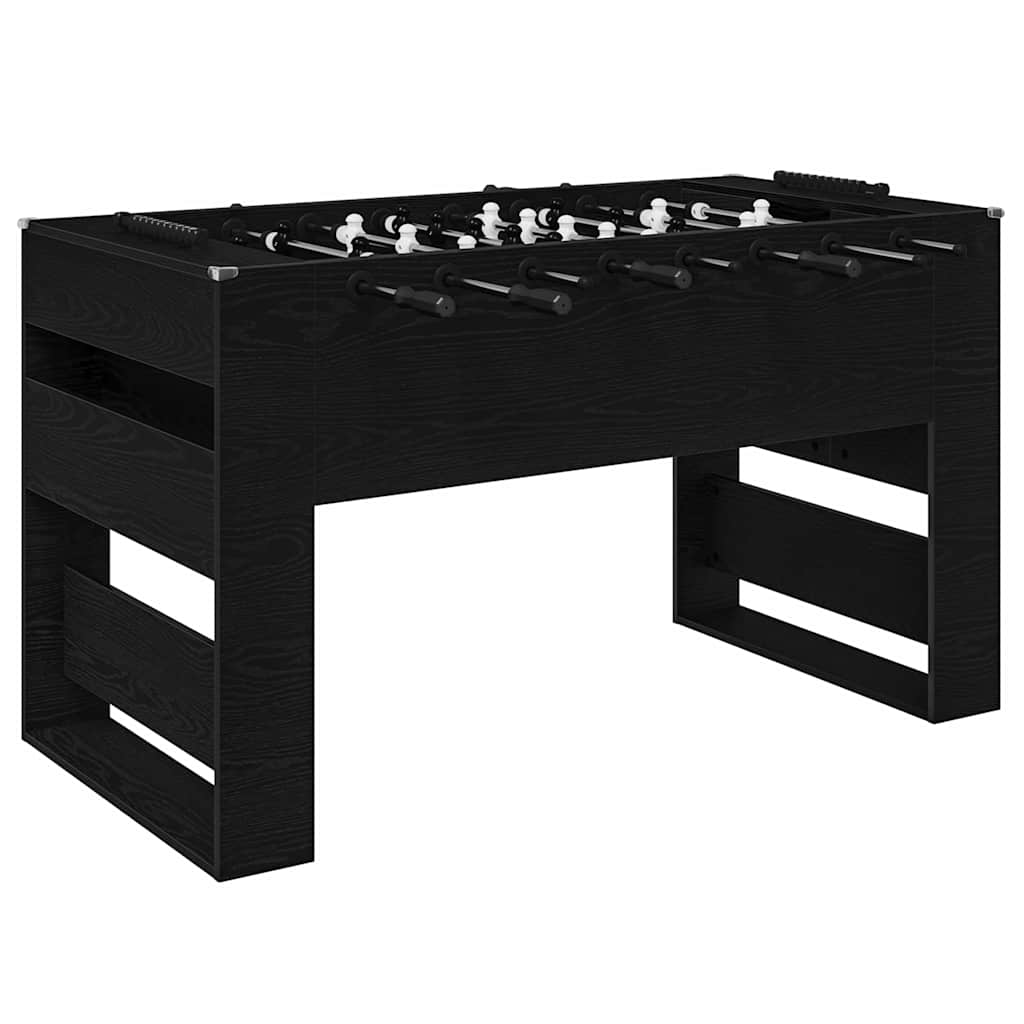 vidaXL Tischfußballtisch Schwarze Eiche 146,5 x 74 x 85 cm