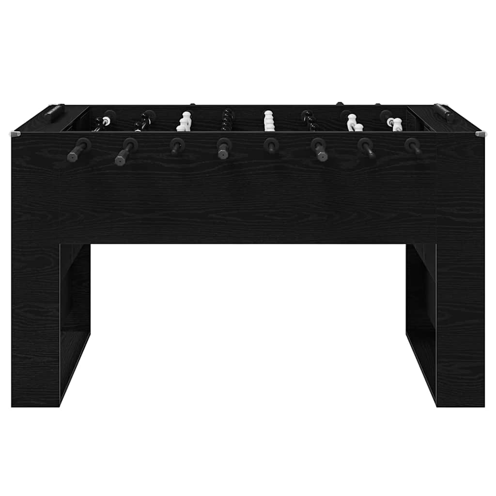 vidaXL Tischfußballtisch Schwarze Eiche 146,5 x 74 x 85 cm