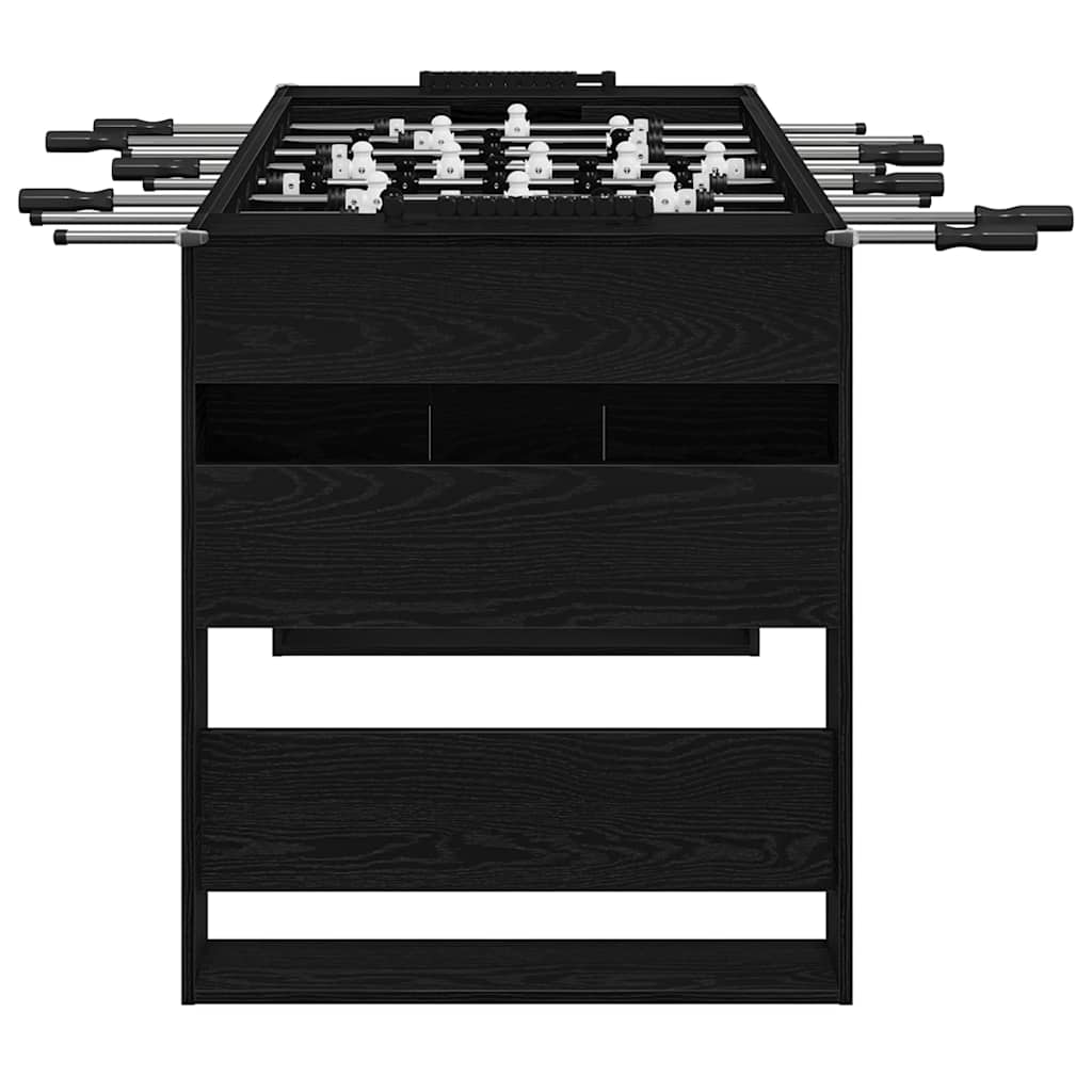 vidaXL Tischfußballtisch Schwarze Eiche 146,5 x 74 x 85 cm