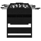 vidaXL Tischfußballtisch Schwarze Eiche 146,5 x 74 x 85 cm