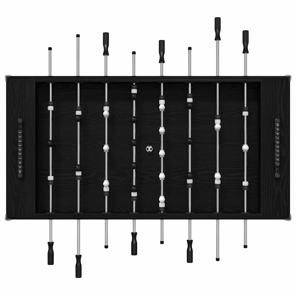 vidaXL Tischfußballtisch Schwarze Eiche 146,5 x 74 x 85 cm