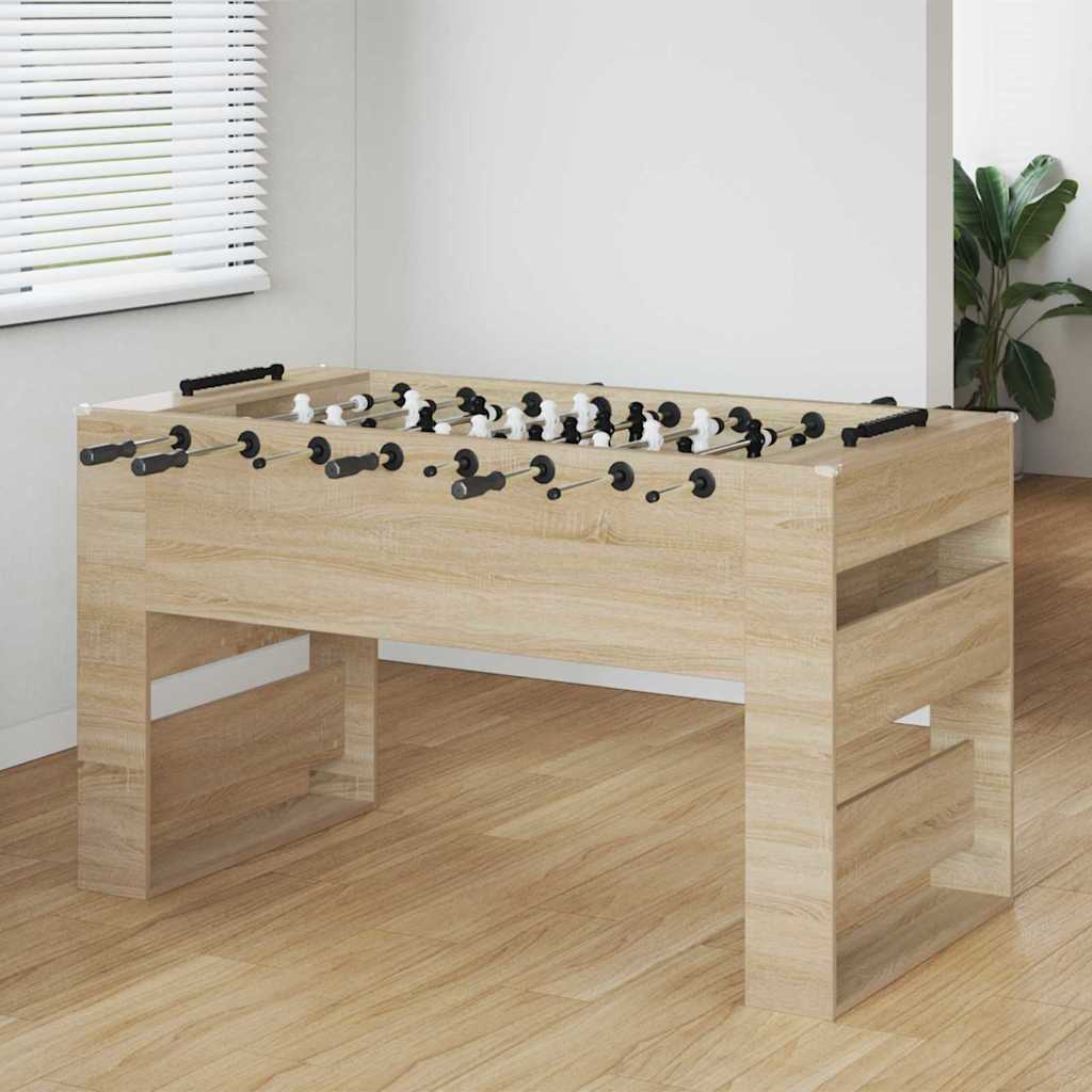 vidaXL Tischfußballtisch Sonoma-Eiche 146,5 x 74 x 85 cm Holzwerkstoff
