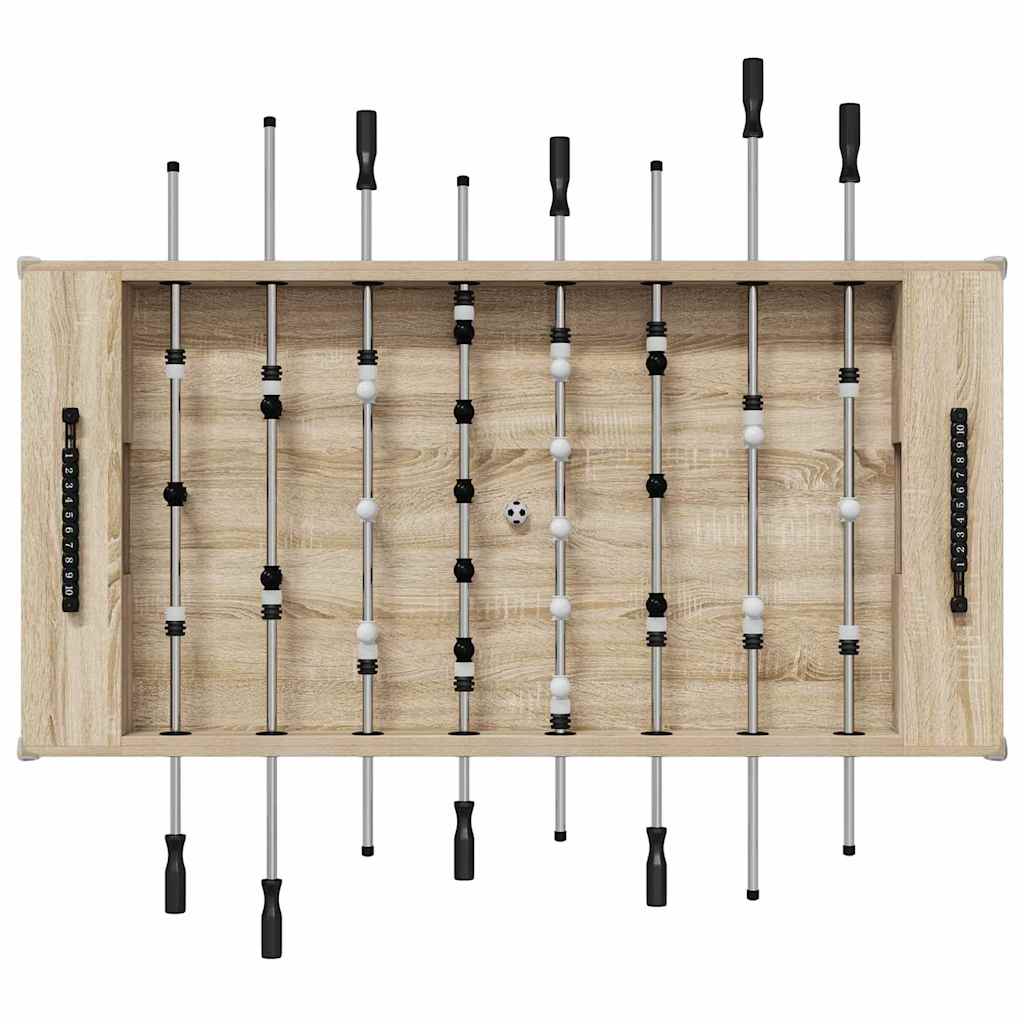 vidaXL Tischfußballtisch Sonoma-Eiche 146,5 x 74 x 85 cm Holzwerkstoff