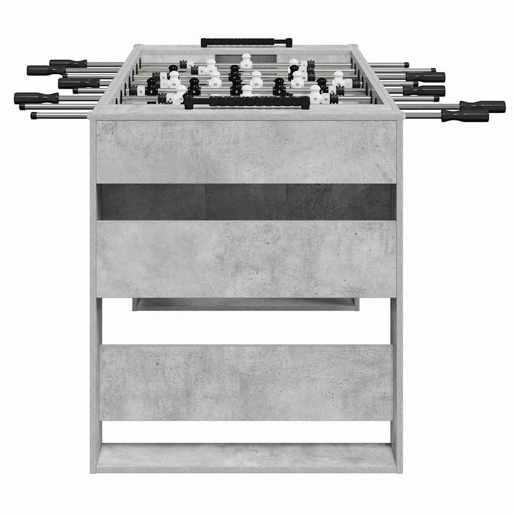 vidaXL Tischfußballtisch Betongrau 146,5 x 74 x 85 cm Holzwerkstoff
