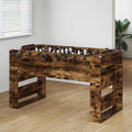 vidaXL Tischfußballtisch Geräucherte Eiche 146,5 x 74 x 85 cm