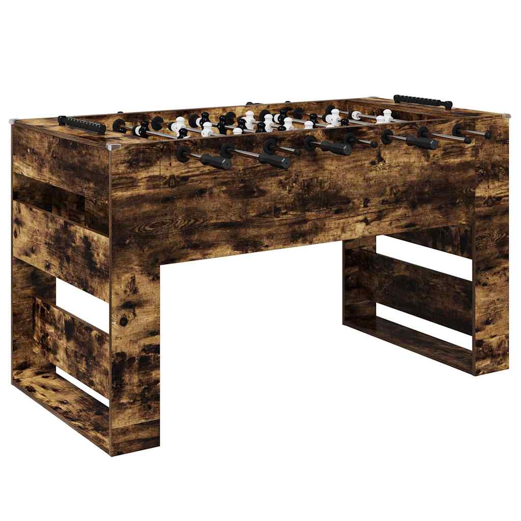 vidaXL Tischfußballtisch Geräucherte Eiche 146,5 x 74 x 85 cm
