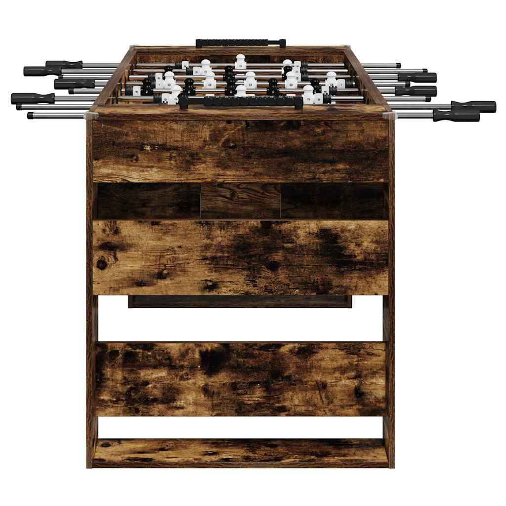 vidaXL Tischfußballtisch Geräucherte Eiche 146,5 x 74 x 85 cm