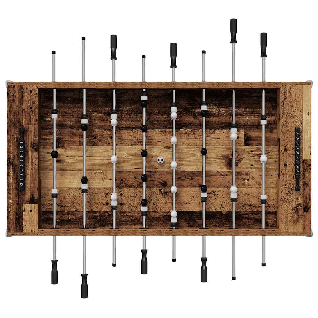 vidaXL Tischfußballtisch Altholz 146,5 x 74 x 85 cm Holzwerkstoff