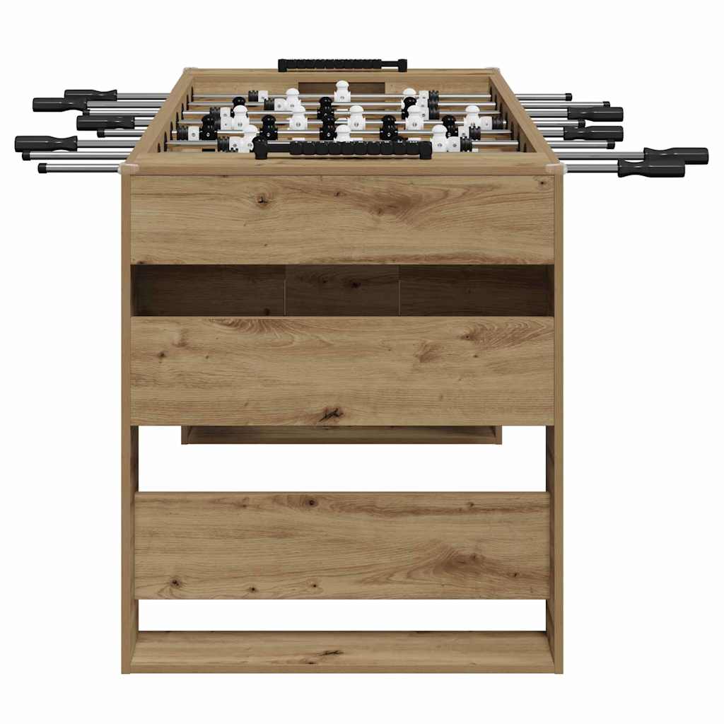 vidaXL Tischfußballtisch Artisan-Eiche 146,5 x 74 x 85 cm