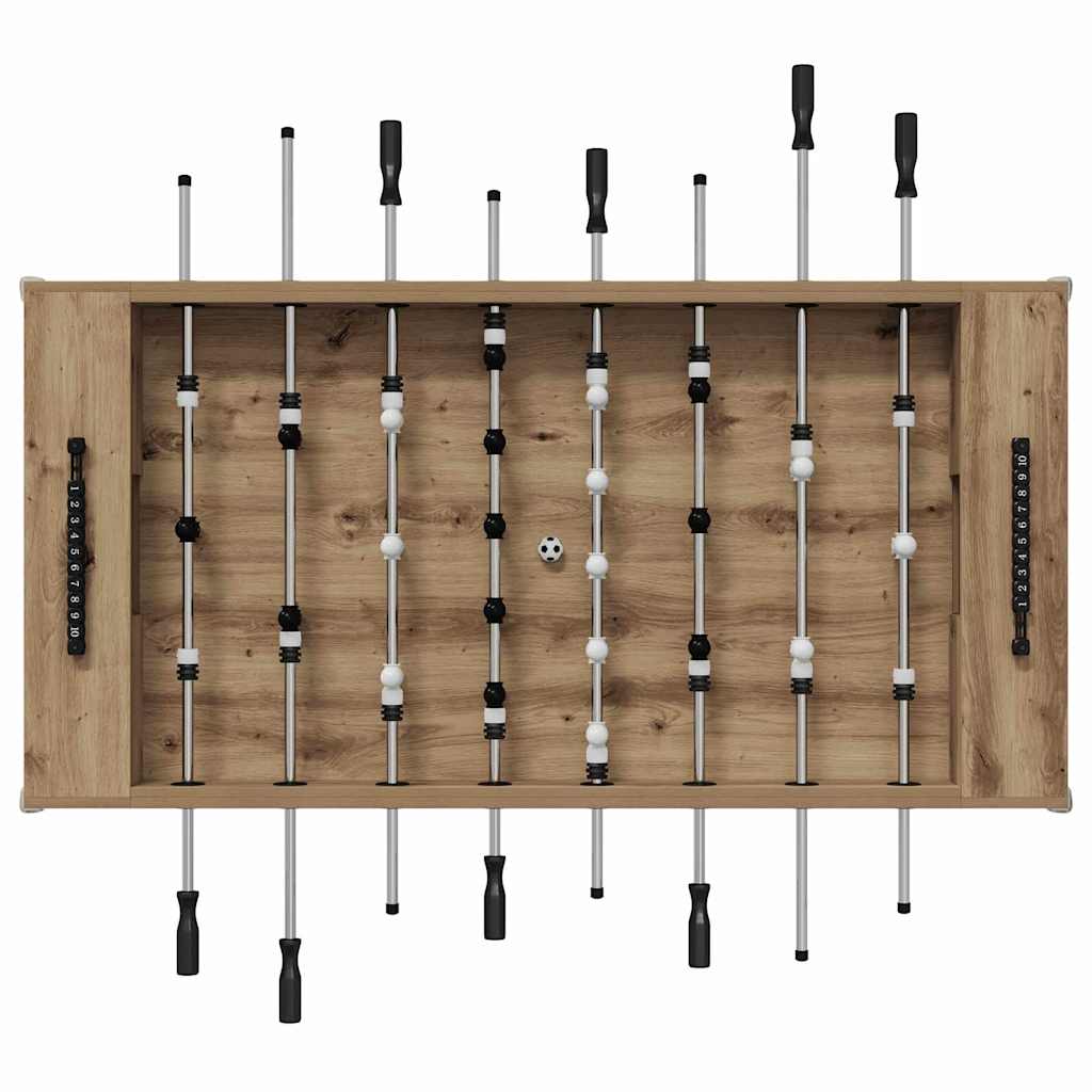 vidaXL Tischfußballtisch Artisan-Eiche 146,5 x 74 x 85 cm