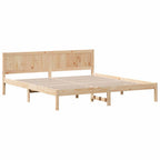 vidaXL Bettgestell Braun 200 x 200 cm Massivholz Kiefer
