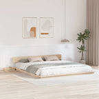 vidaXL Bettgestell Braun 200 x 200 cm Holz