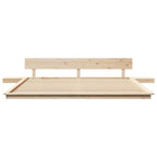 vidaXL Bettgestell Braun 200 x 200 cm Holz