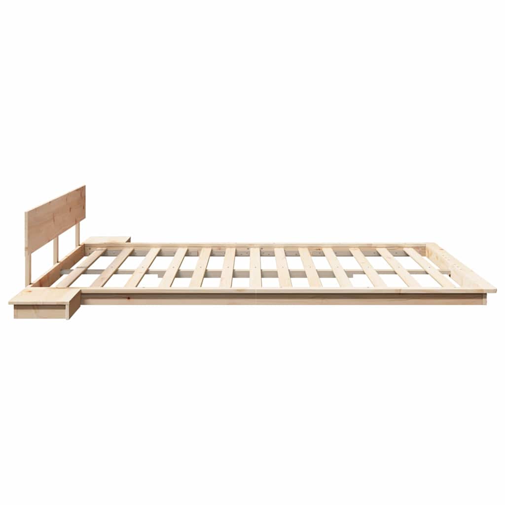 vidaXL Bettgestell Braun 200 x 200 cm Holz