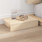 vidaXL Bettgestell mit Kopfteil mit Speicher Braun 160 x 200 cm Holz
