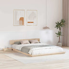 vidaXL Bettgestell mit Kopfteil mit Speicher Braun 160 x 200 cm Holz