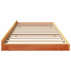 vidaXL Bettgestell Braun 90 x 200 cm Massivholz Kiefer