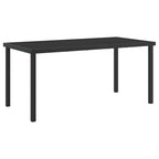 vidaXL Garten Essgruppe 7 pcs Braun und Schwarz PE-Rattan