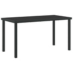 vidaXL Garten Essgruppe 5 pcs Schwarz Poly-Rattan