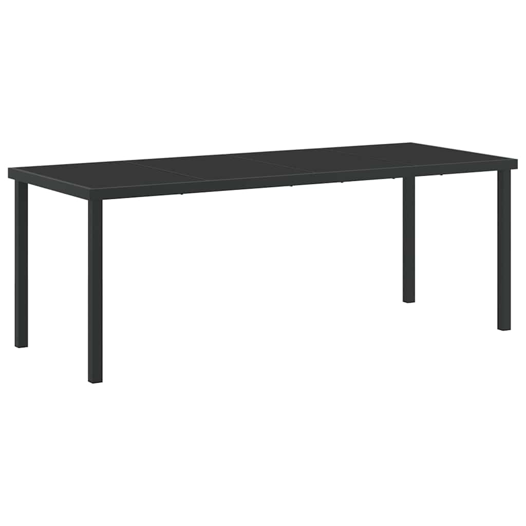 vidaXL Garten Essgruppe mit Kissen 9 pcs Schwarz Rattan