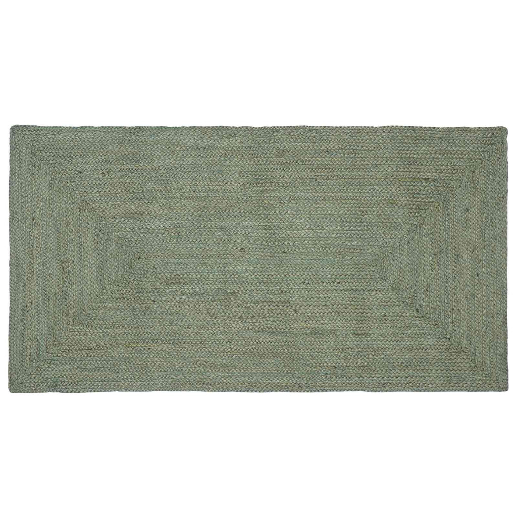 vidaXL Bereichsteppiche Rechtwinklig Olive Grün 60 x 110 cm Jute