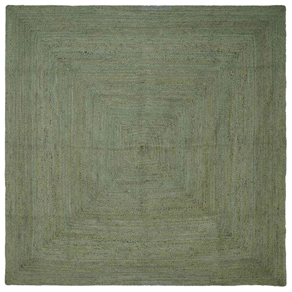 vidaXL Bereichsteppiche Quadratisch Olive Grün 200 x 200 cm Jute