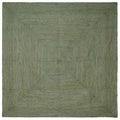 vidaXL Bereichsteppiche Quadratisch Olive Grün 200 x 200 cm Jute