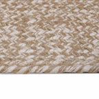 vidaXL Bereichsteppiche Natürlich und Weiß 60 x 110 cm Jute